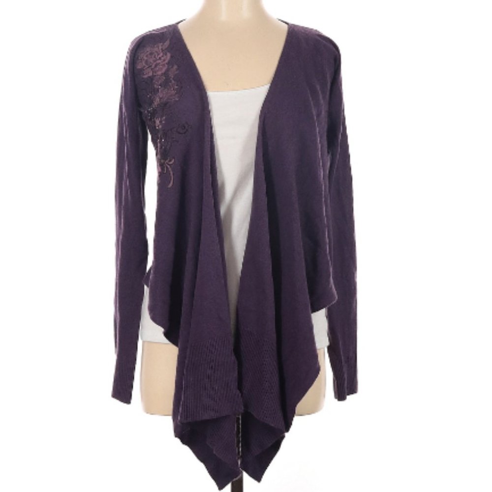 Apt. 9 Purple Cardigan Size L